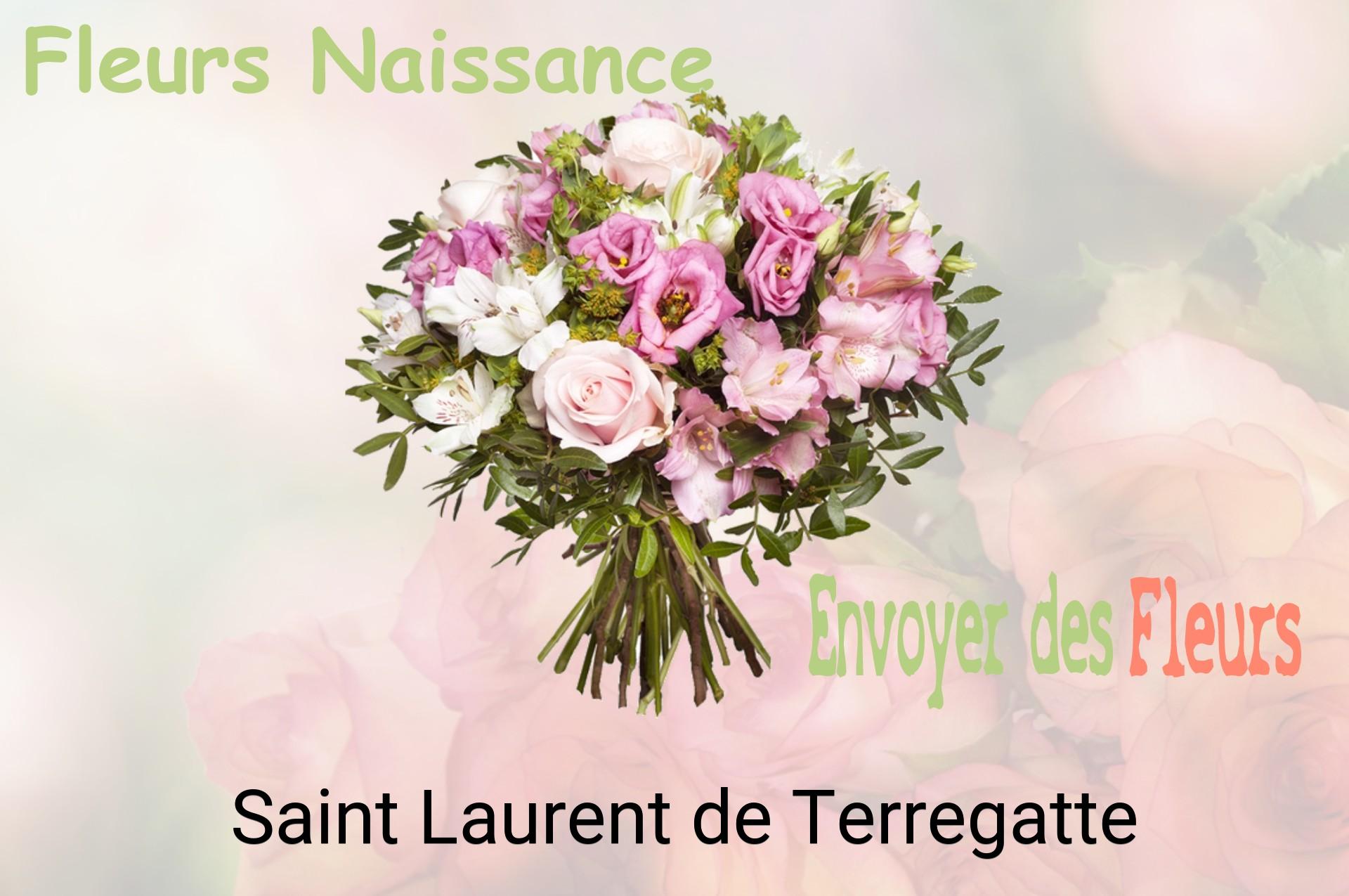 Bouquet de fleurs de naissance livré à Saint-Laurent-de-Terregatte